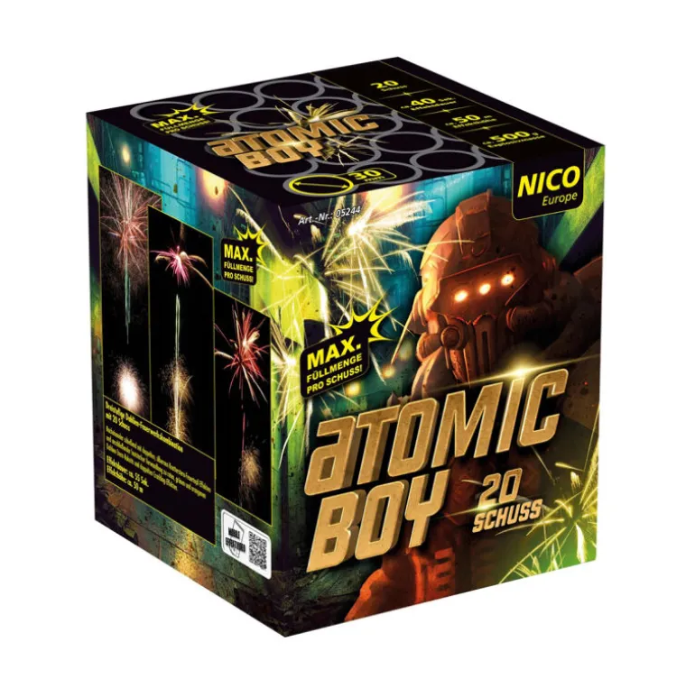 Atomic Boy 20-Schuss-Feuerwerk-Batterie