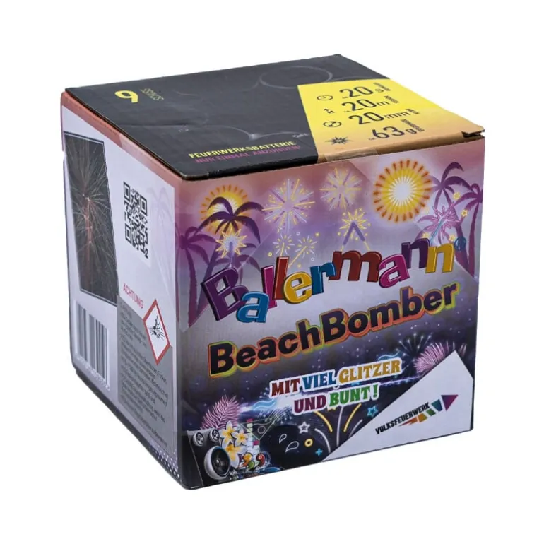Ballermann Beach Bomber 9-Schuss-Feuerwerk-Batterie