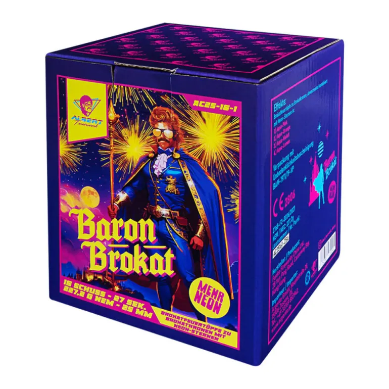 Baron Brokat 16-Schuss-Feuerwerk-Batterie