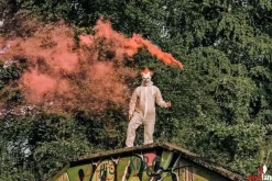 BATTLESMOKE 38 mit Reißzünder 80s, Rot