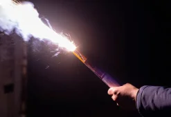 Breslauer Handfeuer weiß zu rot 60s