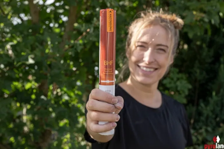 Breslauer Handfeuer weiß zu rot 60s