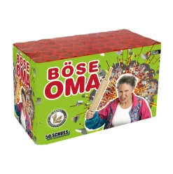 Böse Oma 50-Schuss-Feuerwerk-Batterie