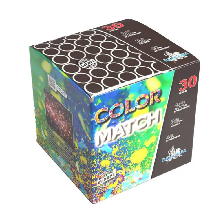 Color Match 30-Schuss-Feuerwerk-Batterie