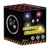 Coloured Crossette 16-Schuss-Feuerwerk-Batterie