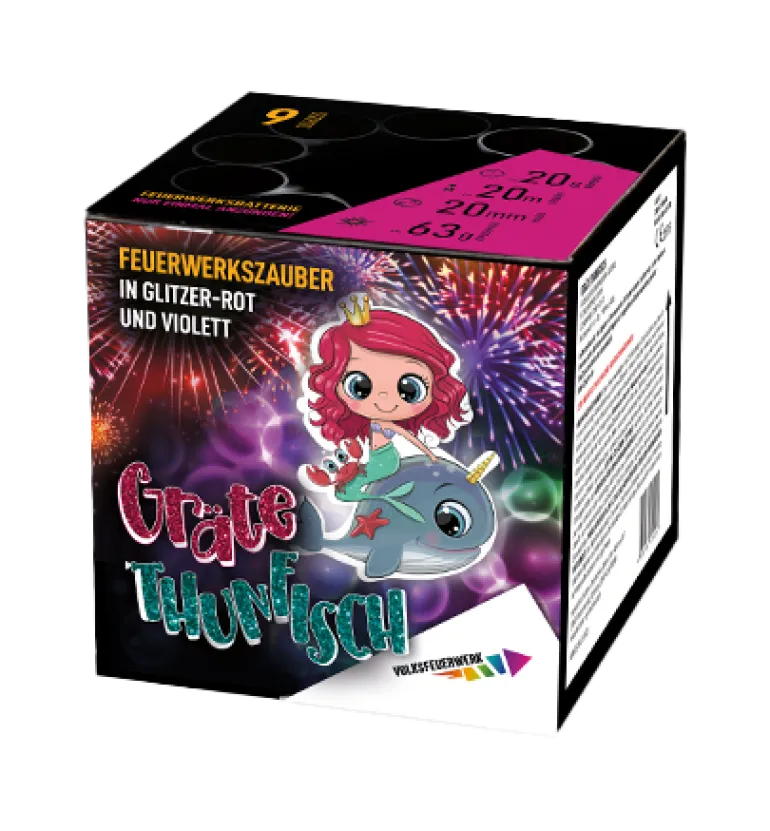 Gräte Thunfisch 9-Schuss-Feuerwerk-Batterie