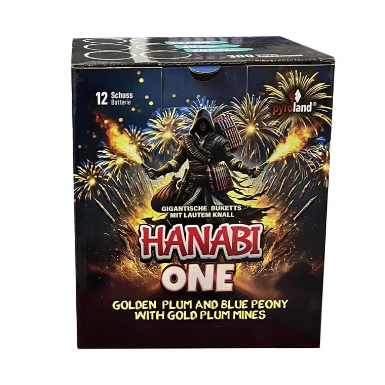 Hanabi One 12-Schuss-Feuerwerk-Batterie