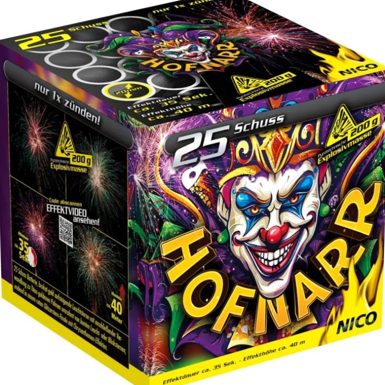 Hofnarr 25-Schuss-Feuerwerk-Batterie
