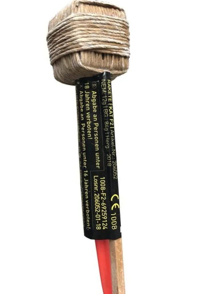 Kanonenschlag-Raketen 24 Stück (Stahlkäfig)
