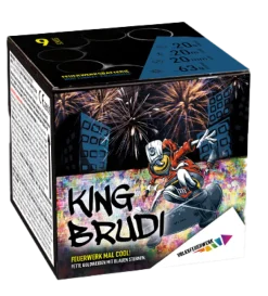 King Brudi 9-Schuss-Feuerwerk-Batterie