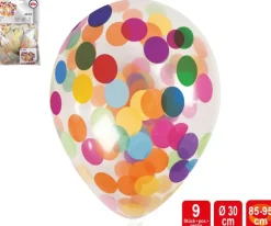 Konfetti-Luftballons Party 9 Stück