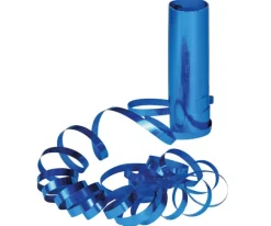 Luftschlangen „metallic-blau“