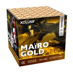 Maïro Gold 36-Schuss-Feuerwerk-Batterie