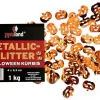 Metallic Flitter - Halloween - Kürbis 1kg (Pappschachtel)