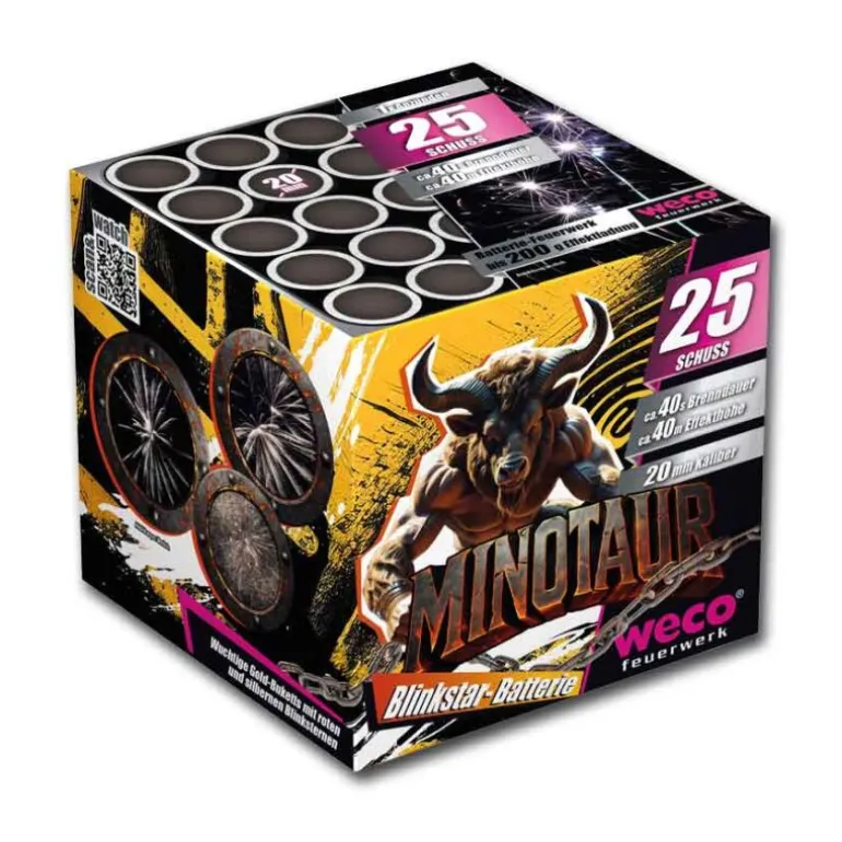 Minotaur 25-Schuss-Feuerwerk-Batterie