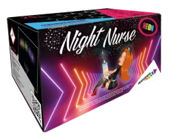 Night Nurse Neon 25-Schuss-Feuerwerk-Batterie