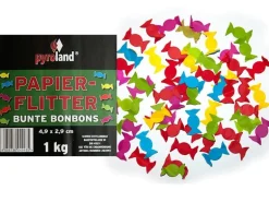 Papier Flitter - Bunte Bonbons, 1kg (Pappschachtel)