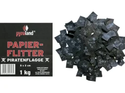 Papier Flitter Piratenflagge 1kg (Pappschachtel)