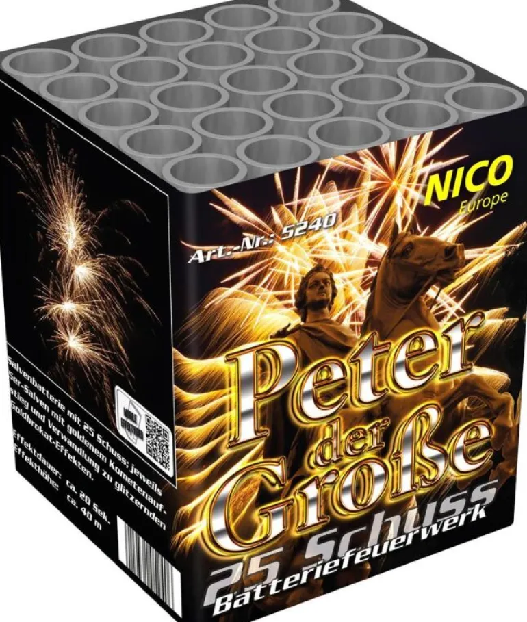 Peter der Große 25-Schuss-Feuerwerk-Batterie