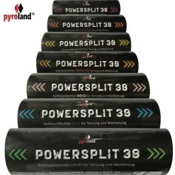 POWERSPLIT 38 mit Reißzünder 20s, Blau