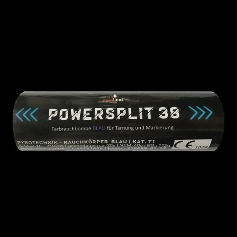 POWERSPLIT 38 mit Reißzünder 20s, Blau