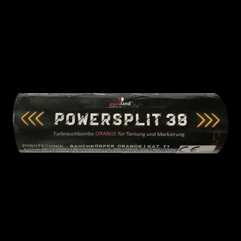 POWERSPLIT 38 mit Reißzünder 20s, Orange
