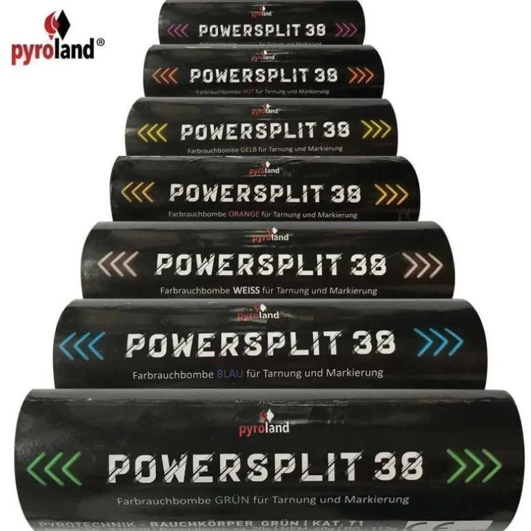 POWERSPLIT 38 mit Reißzünder 20s, Orange