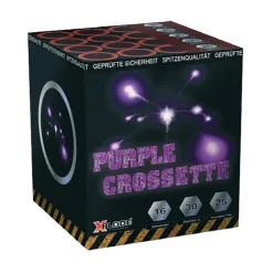 Purple Crossette 16-Schuss-Feuerwerkbatterie