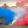 Rauchflagge 40s, blau/weiß/rot