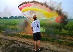 Rauchflagge 40s, schwarz/rot/gold