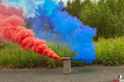 Rauchgranate Rot/Blau 40s