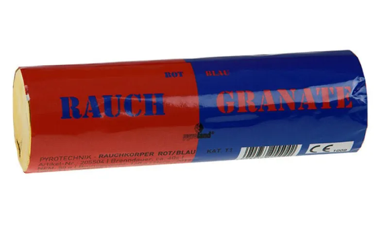 Rauchgranate Rot/Blau 40s