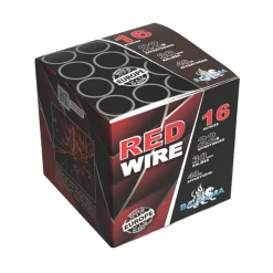 Red Wire 16-Schuss-Feuerwerk-Batterie