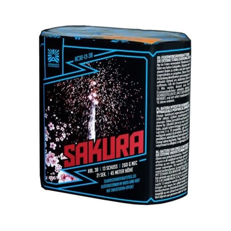 Sakura 13-Schuss-Feuerwerk-Batterie
