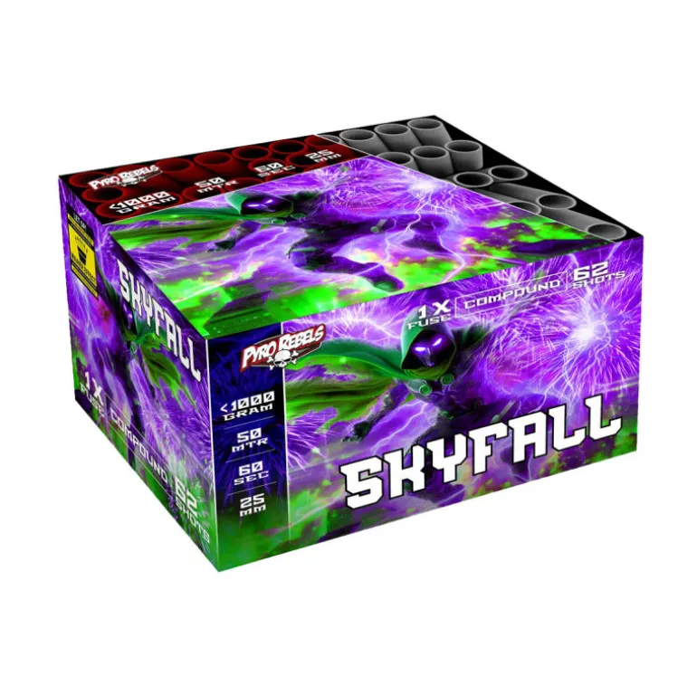 Skyfall 62-Schuss-Feuerwerkverbund