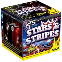 Stars & Stripes 25-Schuss-Feuerwerk-Batterie