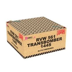Transbomber Compound 144-Schuss-Feuerwerkverbund (Stahlkäfig)