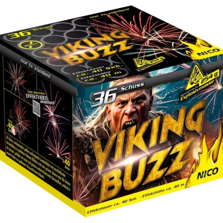 Viking Buzz 36-Schuss-Feuerwerk-Batterie
