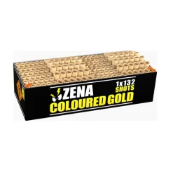 Zena Coloured Gold 132-Schuss-Feuerwerksverbund